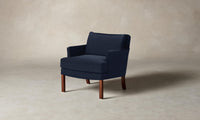 The Kaye Chair - Performance Velvet Midnight