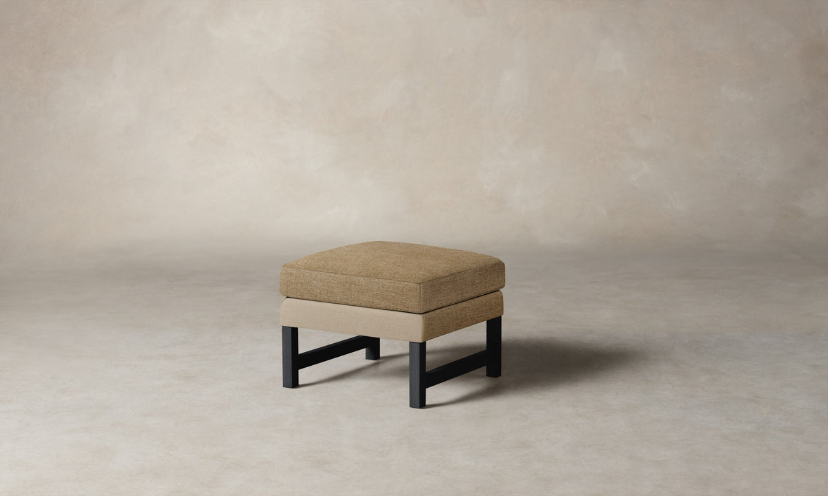 The Kaye Ottoman - Heritage Belgian Linen Chai