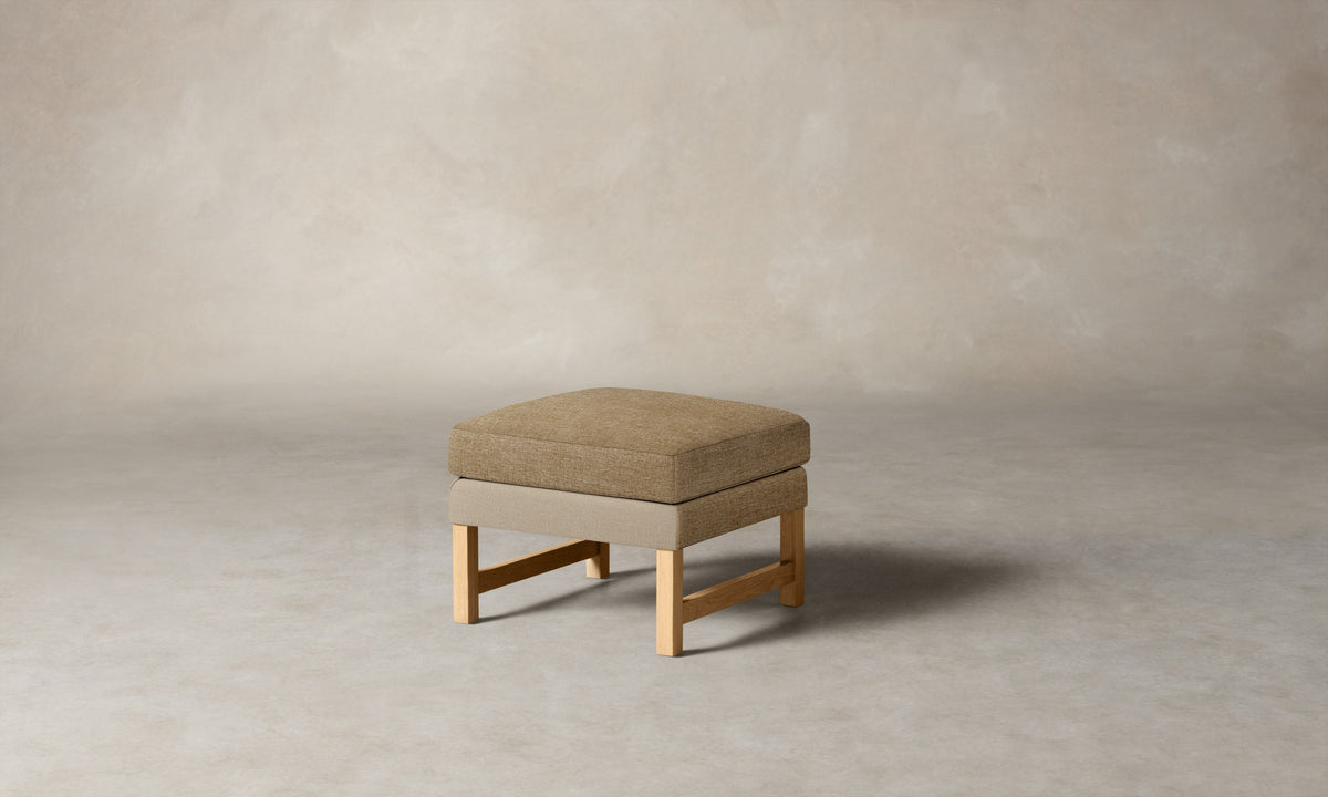 The Kaye Ottoman - Heritage Belgian Linen Chai