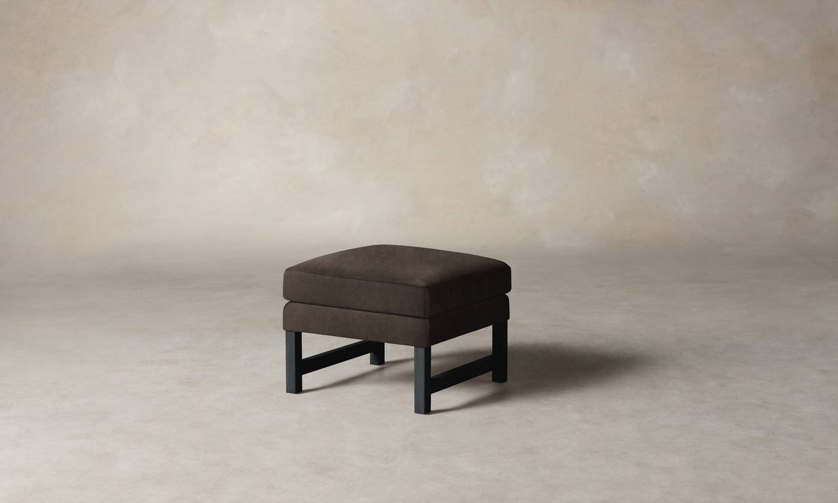 The Kaye Ottoman - Mohair Mink