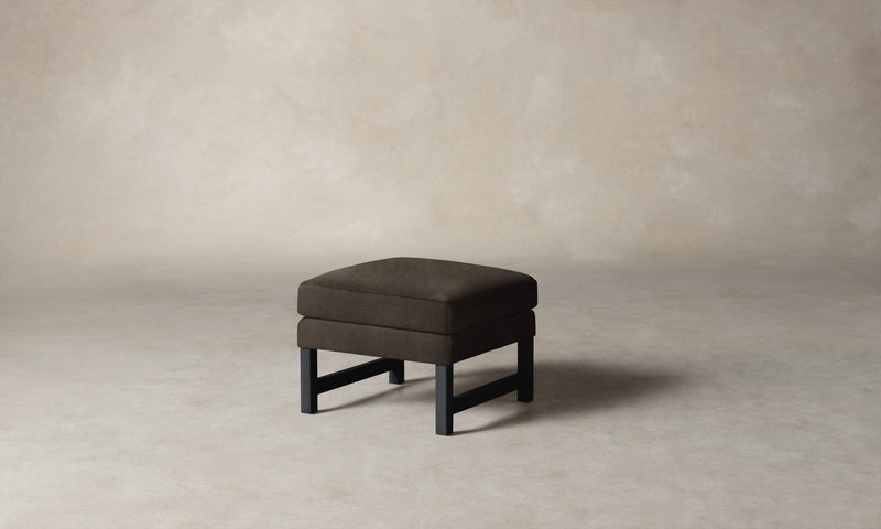 The Kaye Ottoman - Mohair Mink