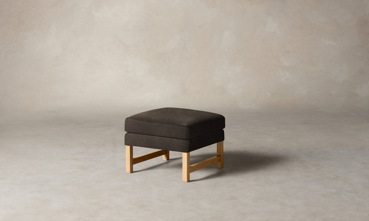 The Kaye Ottoman - Mohair Mink