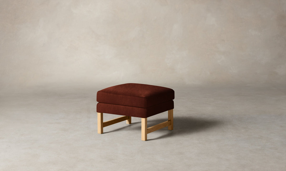 The Kaye Ottoman - Mohair Spice