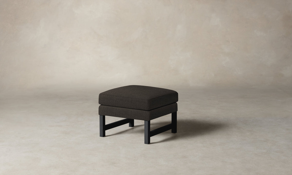 The Kaye Ottoman - Performance Textural Weave Root
