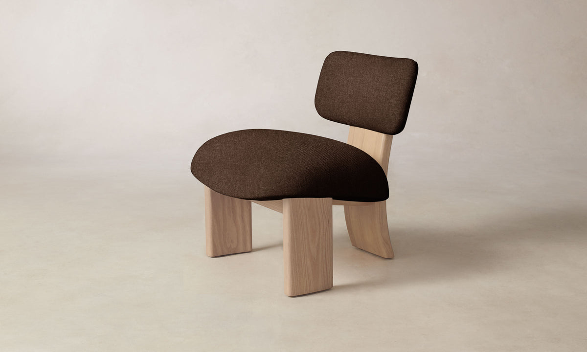 The Kenmare Chair - Italian Brushed Wool Cocoa