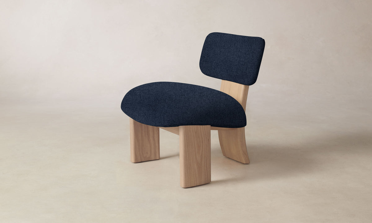 The Kenmare Chair - Italian Brushed Wool Harbor