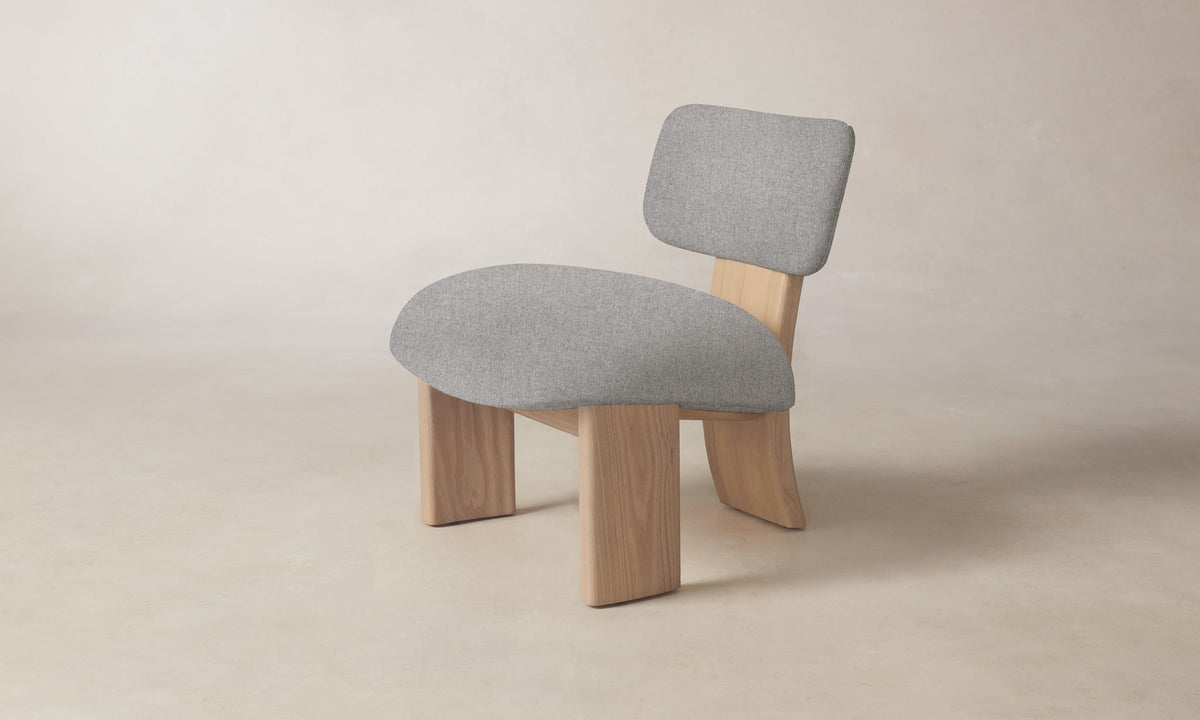 The Kenmare Chair - Italian Brushed Wool Moon