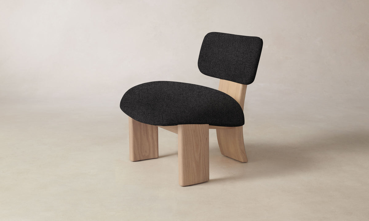 The Kenmare Chair - Italian Brushed Wool Pepper