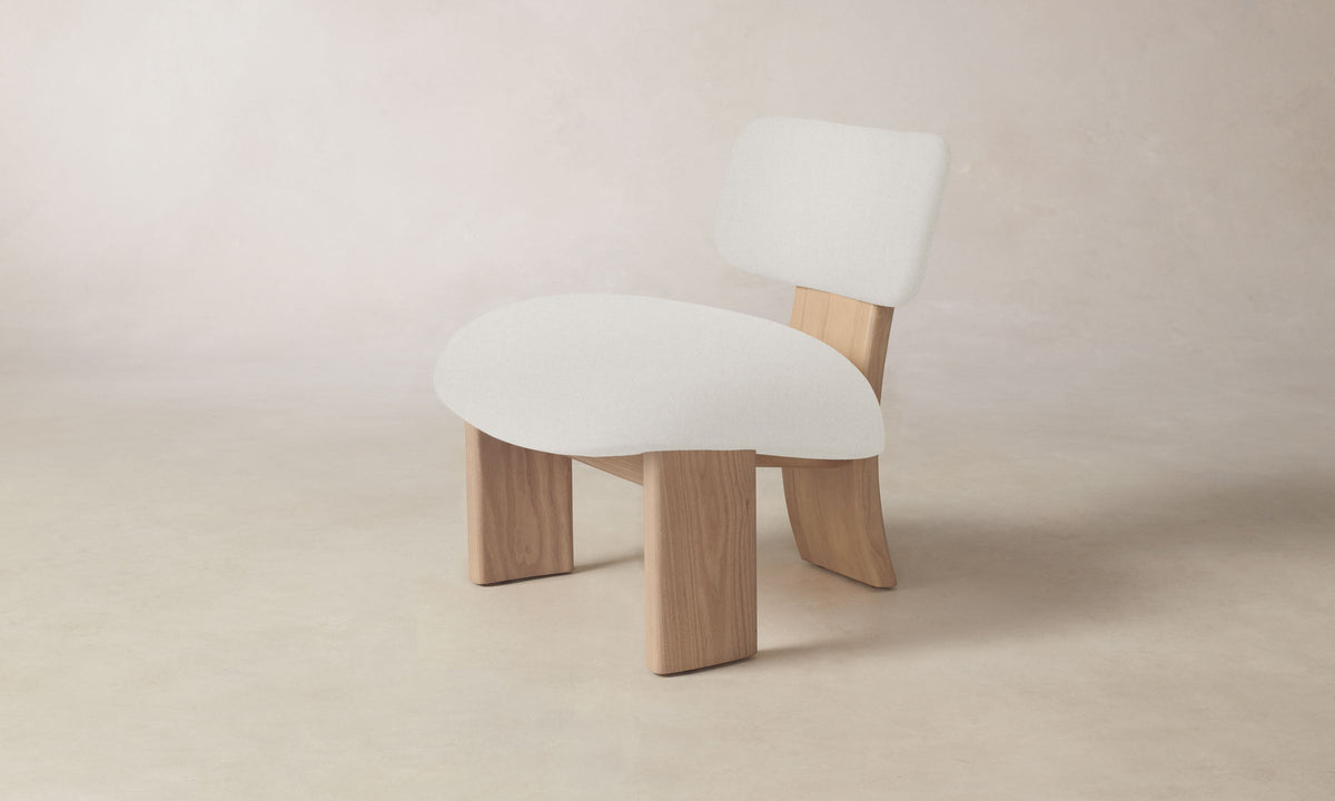 The Kenmare Chair - Italian Brushed Wool Vanilla