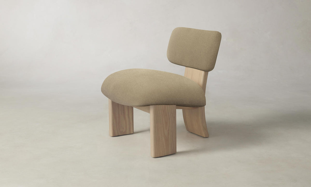 The Kenmare Chair - Mohair Almond