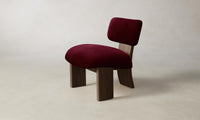 The Kenmare Chair - Mohair Crimson