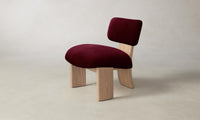 The Kenmare Chair - Mohair Crimson