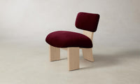 The Kenmare Chair - Mohair Crimson