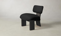 The Kenmare Chair - Pebbled Leather Ink