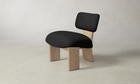 The Kenmare Chair - Pebbled Leather Ink