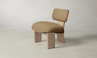 The Kenmare Chair - Pebbled Leather Latte