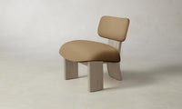 The Kenmare Chair - Pebbled Leather Latte