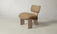 The Kenmare Chair - Pebbled Leather Latte