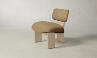 The Kenmare Chair - Pebbled Leather Latte