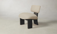 The Kenmare Chair - Pebbled Leather Stone