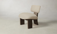 The Kenmare Chair - Pebbled Leather Stone