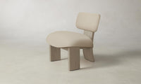 The Kenmare Chair - Pebbled Leather Stone