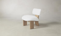 The Kenmare Chair - Performance Linen Weave Pure White