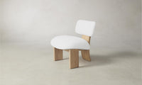 The Kenmare Chair - Performance Linen Weave Pure White