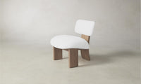 The Kenmare Chair - Performance Linen Weave Pure White