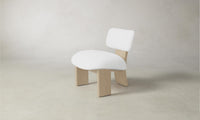 The Kenmare Chair - Performance Linen Weave Pure White