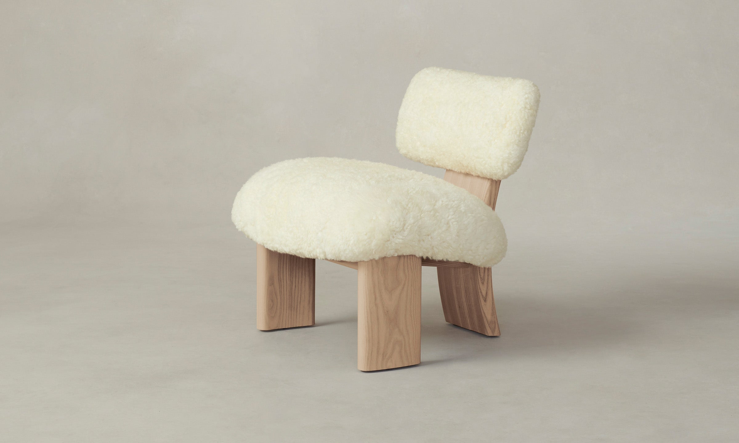 The Kenmare Chair - Shearling Ivory – Maiden Home