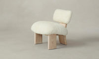 The Kenmare Chair - Shearling Ivory