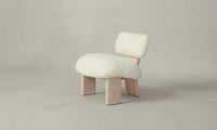 The Kenmare Chair - Shearling Ivory