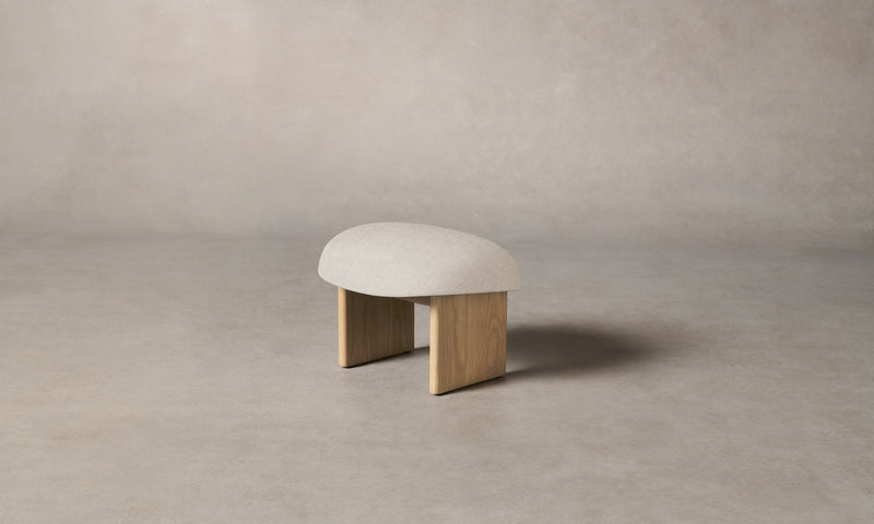 The Kenmare Ottoman - Heritage Belgian Linen Summit