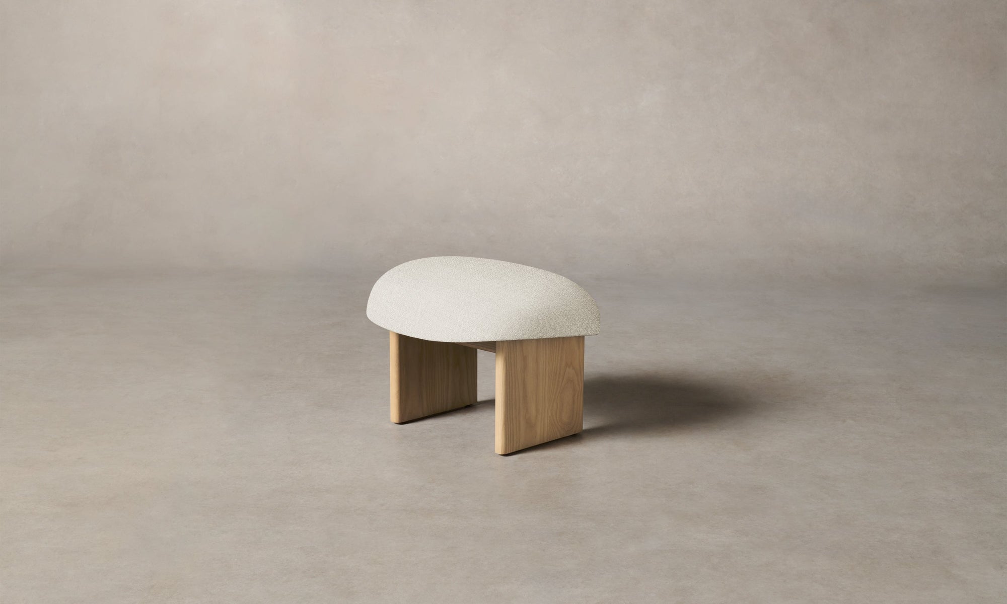 The Kenmare Ottoman - Performance Textural Weave Wisp
