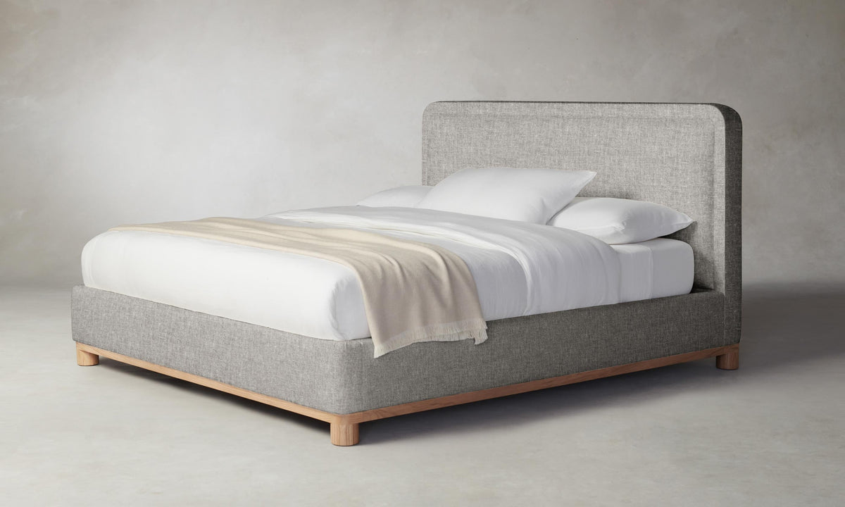 The Kent Bed - Heritage Belgian Linen Agate