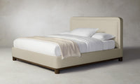 The Kent Bed - Belgian Linen Alder