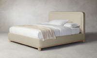 The Kent Bed - Belgian Linen Alder