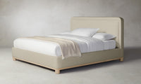 The Kent Bed - Belgian Linen Alder