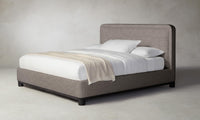 The Kent Bed - Belgian Linen Carob