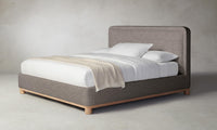 The Kent Bed - Belgian Linen Carob