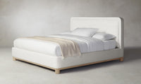 The Kent Bed - Belgian Linen Egret