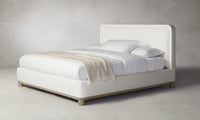 The Kent Bed - Belgian Linen Egret