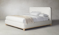 The Kent Bed - Belgian Linen Egret