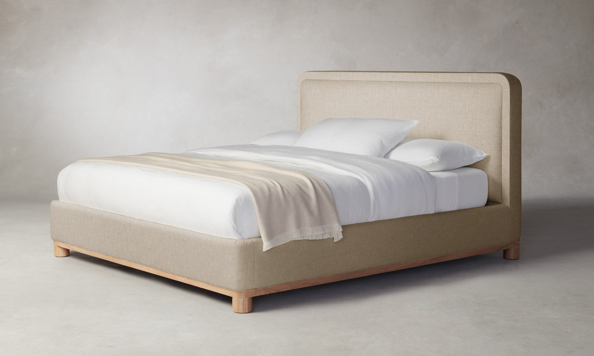 The Kent Bed - Heritage Belgian Linen Husk