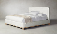 The Kent Bed - Italian Bouclé White