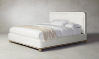 The Kent Bed - Italian Bouclé White