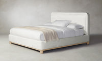 The Kent Bed - Italian Bouclé White