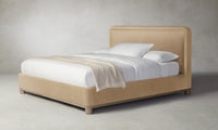 The Kent Bed - Mohair Almond