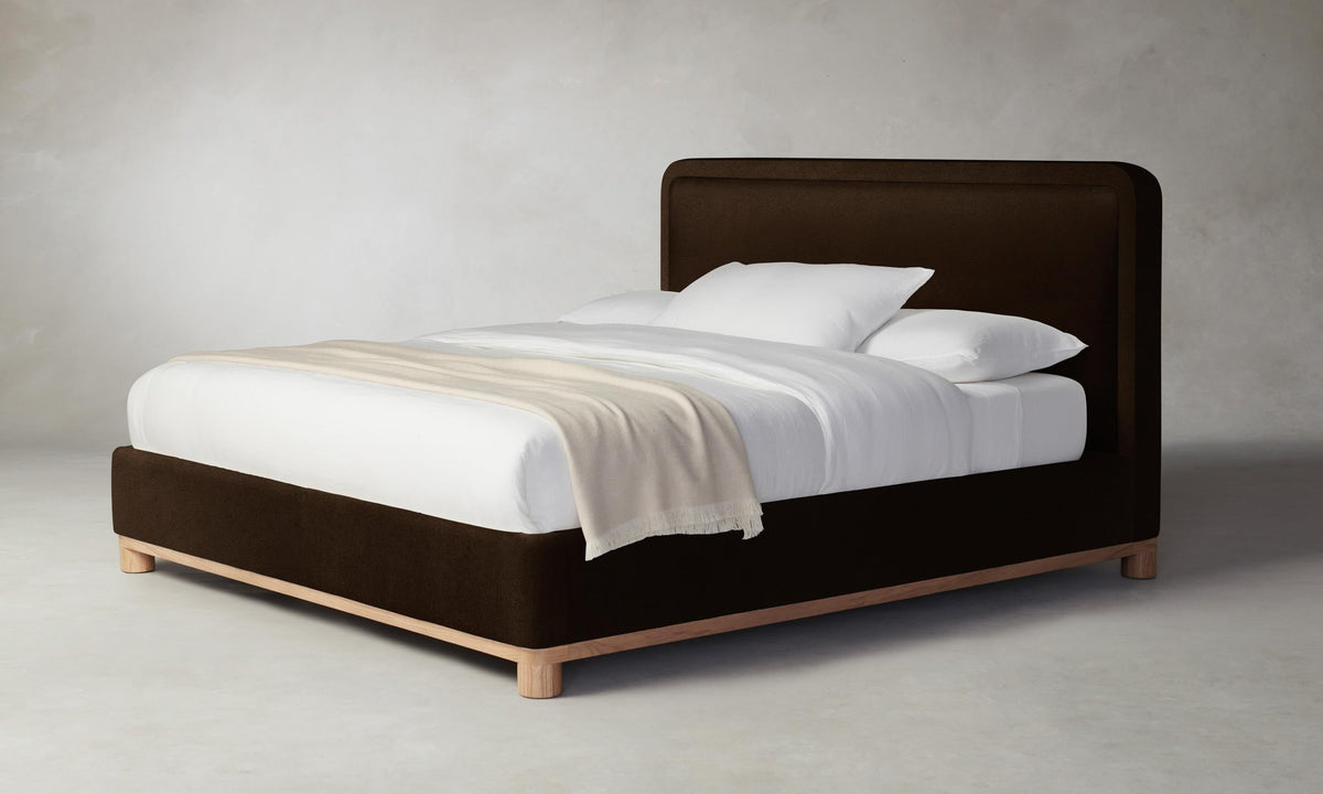 The Kent Bed - Mohair Chocolate